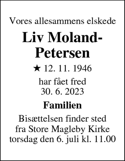 D Dsannonce Liv Moland Petersen Drag R D Dsannoncer Dk