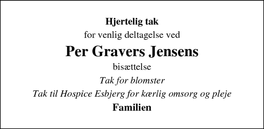 D Dsannonce Per Gravers Jensen Esbjerg D Dsannoncer Dk