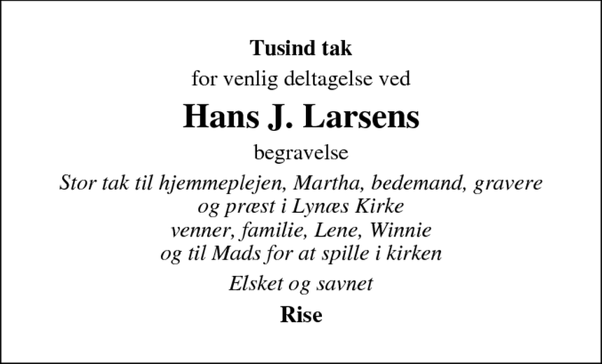 D Dsannonce Hans J Larsen Hundested D Dsannoncer Dk