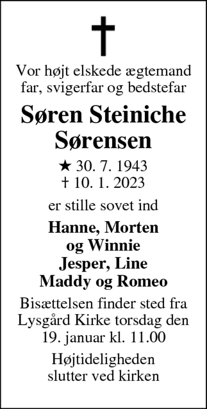 D Dsannonce S Ren Steiniche S Rensen Skelh Je D Dsannoncer Dk