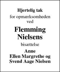 Taksigelsen for Flemming Nielsen - Jelling