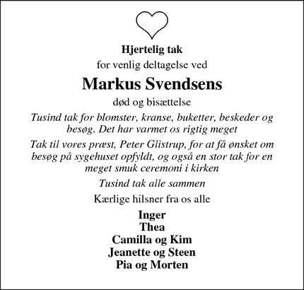 Taksigelsen for Markus Svendsen - Skrydstrup 